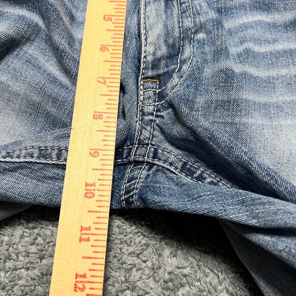 BKE Jeans Mens 30 (30x35) Jake Straight Thick Stitch Western Blue Denim Pant - Picture 9 of 11